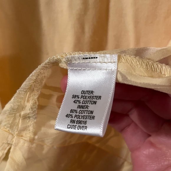 Studio Works Yellow Petite Two-Piece Blouse - Picture 5 of 10